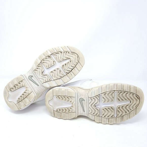 Nike VXT Training Shoes Leather Athletic Women's 8 All White Sneakers 310215-101 - Picture 3 of 9